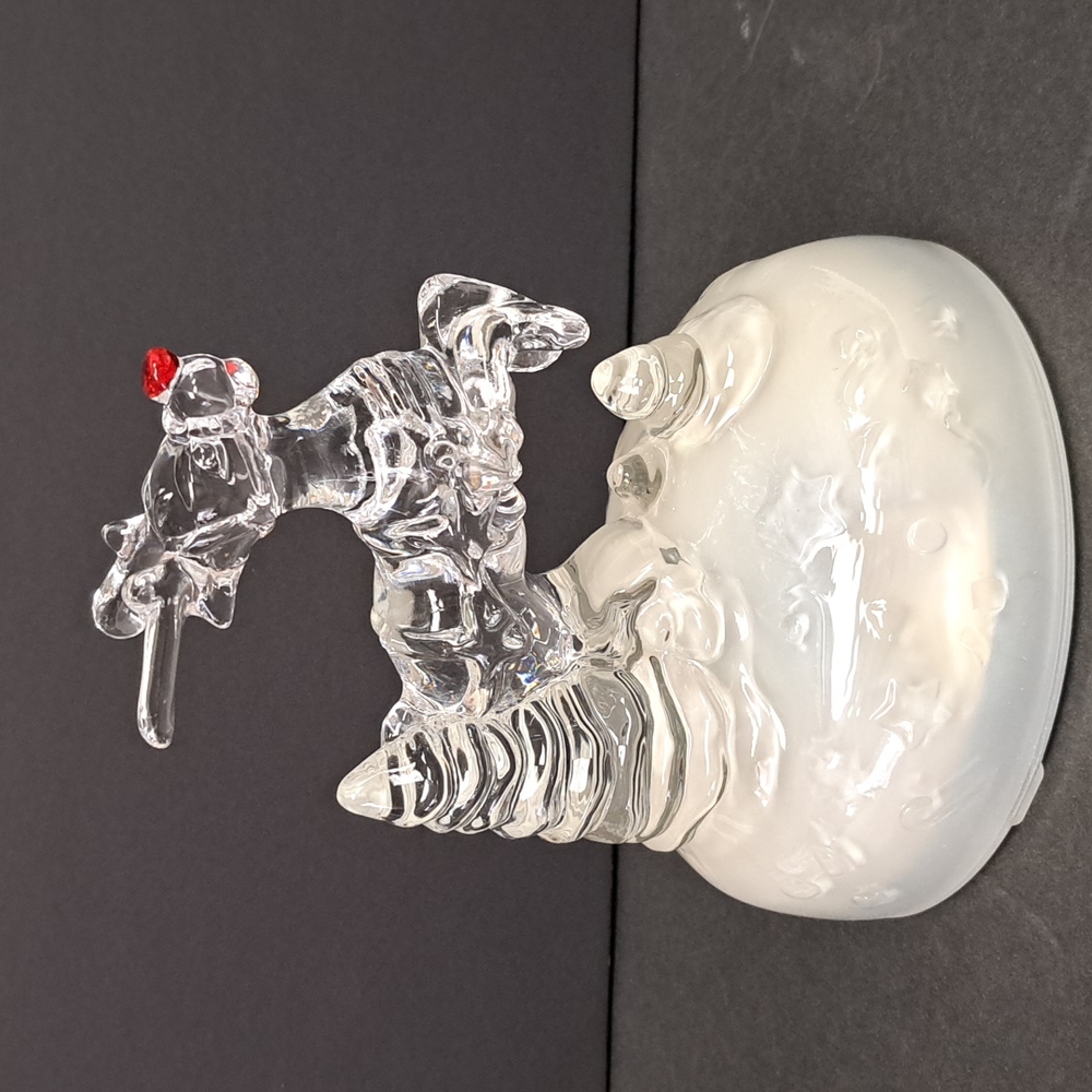 Vintage 2000 “Rudolph the Red Nose Reindeer " crystal musical figure.